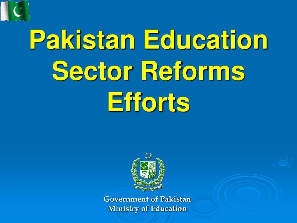 The Role of Government in Education Reform in Pakistan